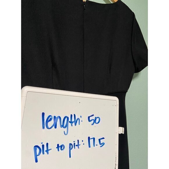 Vintage Liz Claiborne Night Women's Beaded Sequin Black Long Dress Size 12 - Picture 8 of 8